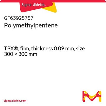 Polymethylpentene TPX&#174;, film, thickness 0.09&#160;mm, size 300 × 300&#160;mm