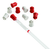 Precision Seal&#174; rubber septa cap red, for 7-8 mm O.D. tubes and ampules