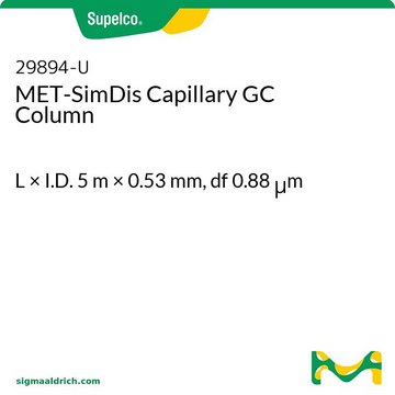 MET-SimDis Capillary GC Column L × I.D. 5&#160;m × 0.53&#160;mm, df 0.88&#160;&#956;m