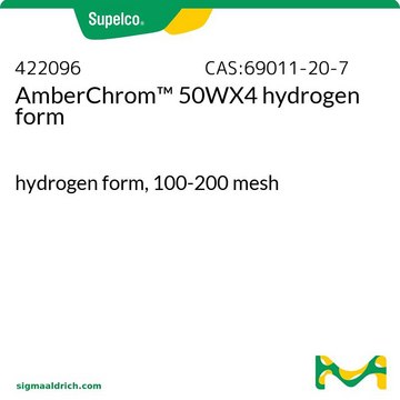 AmberChrom&#8482; 50WX4 hydrogen form hydrogen form, 100-200&#160;mesh