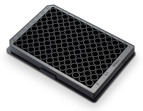 Multiscreen&#174; 96 well Plate, solid bottom flat bottom black polystyrene plate, non-sterile, pkg of 40&#160;plates