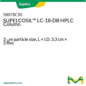 SUPELCOSIL&#8482; LC-18-DB HPLC Column 3&#160;&#956;m particle size, L × I.D. 3.3&#160;cm × 3&#160;mm