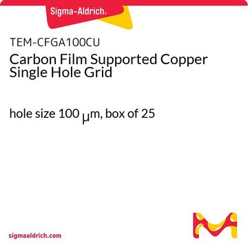 Carbon Film Supported Copper Single Hole Grid hole size 100&#160;&#956;m, box of 25