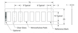 Grace Bio-Labs ONCYTE&#174; AVID&#8482; nitrocellulose film slides 8 (Pads), L × W 15&#160;mm × 6&#160;mm , Pads