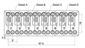 Droplet generator chip - Droplet size variation Fluidic 947, COC