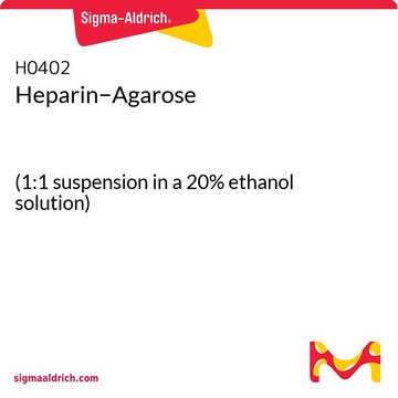 Heparin&#8722;Agarose (1:1 suspension in a 20% ethanol solution)