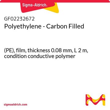 Polyethylene - Carbon Filled (PE), film, thickness 0.08&#160;mm, L 2&#160;m, condition conductive polymer