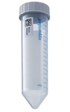 Eppendorf&#174; Conical Tubes with SafeCode system (data matrix code and plain text labels) non-sterile, screw cap, capacity 50&#160;mL, PCR clean, pack of 20 × 25&#160;ea
