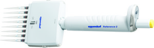 Eppendorf&#174; Reference&#174; 2 Variable Volume Pipettor 12-channel, incl. epT.I.P.S.&#174; Box, volume 0.5-10&#160;&#956;L, gray
