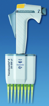 BRAND&#174; Transferpette&#174; 8-channel, digital adjustable pipette volume 10-100&#160;&#956;L, accuracy: 0.8%, precision: 0.4%