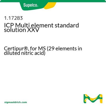 ICP Multi element standard solution XXV for MS (29 elements in diluted nitric acid), Certipur&#174;