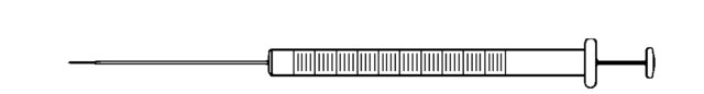 Hamilton&#174; syringe, 700 series, fixed needle 710N, volume 100&#160;&#956;L, needle size 22s ga (bevel tip), needle L 51&#160;mm (2&#160;in.)