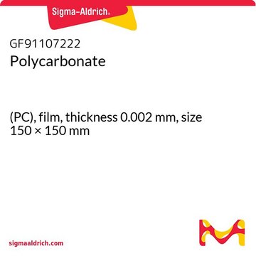 Polycarbonate (PC), film, thickness 0.002&#160;mm, size 150 × 150&#160;mm