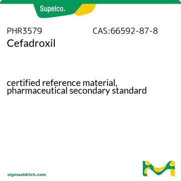 Cefadroxil certified reference material, pharmaceutical secondary standard