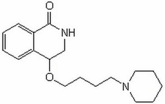 PARP Inhibitor III, DPQ The PARP Inhibitor III, DPQ, also referenced under CAS 129075-73-6, controls the biological activity of PARP. This small molecule/inhibitor is primarily used for Cell Structure applications.