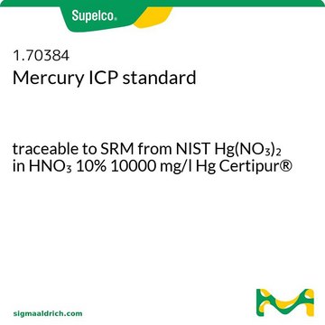 Mercury ICP standard traceable to SRM from NIST Hg(NO&#8323;)&#8322; in HNO&#8323; 10% 10000 mg/l Hg Certipur&#174;