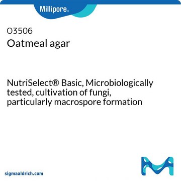 Oatmeal agar NutriSelect&#174; Basic, Microbiologically tested, cultivation of fungi, particularly macrospore formation