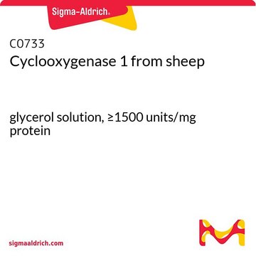 Cyclooxygenase 1 from sheep glycerol solution, &#8805;1500&#160;units/mg protein