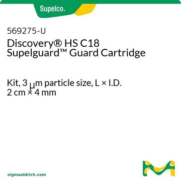 Discovery&#174; HS C18 Supelguard Guard Cartridge Kit, 3&#160;&#956;m particle size, L × I.D. 2&#160;cm × 4&#160;mm