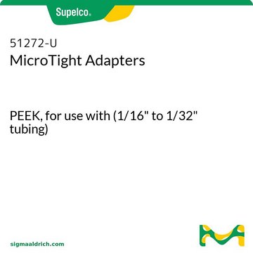 MicroTight Adapters PEEK, for use with (1/16" to 1/32" tubing)