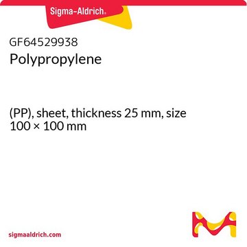 Polypropylene (PP), sheet, thickness 25&#160;mm, size 100 × 100&#160;mm