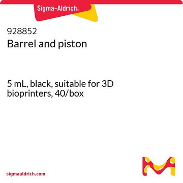 Barrel and piston 5 mL, black, suitable for 3D bioprinters, 40/box