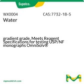 Eau gradient grade, Meets Reagent Specifications for testing USP/NF monographs OmniSolv&#174;
