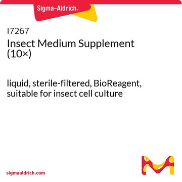 Insect Medium Supplement (10×) liquid, sterile-filtered, BioReagent, suitable for insect cell culture