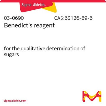 Benedict’s reagent for the qualitative determination of sugars