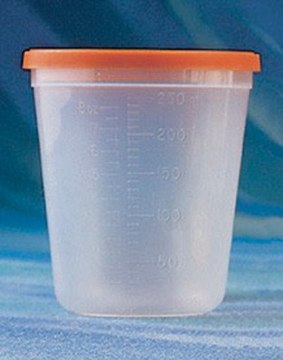 Corning&#174; polypropylene beaker sterile, size 250&#160;mL , beaker, container and lid, case of 100