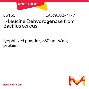 L-Leucine Dehydrogenase from Bacillus cereus lyophilized powder, &#8805;60&#160;units/mg protein