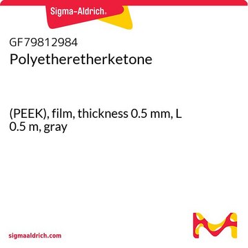 Polyetheretherketone (PEEK), film, thickness 0.5&#160;mm, L 0.5&#160;m, gray
