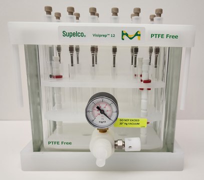 Visiprep&#8482; SPE Vacuum Manifold, PTFE Free standard, 12-port model