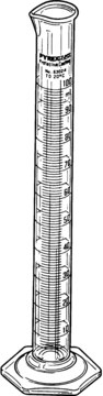 PYREXPLUS&#174; single metric scale graduated cylinders, with protective coating volume 500&#160;mL