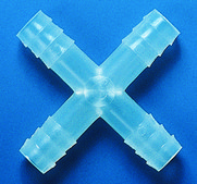 BRAND&#174; tubing connector, T-shape polypropylene, for tubing i.d., 6 &#8209; 7&#160;mm