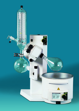 Büchi&#174; Rotavapor&#174; R-210 evaporator with jack and water bath, 29/32 joint, 240V Advanced, condenser, diagonal, glass