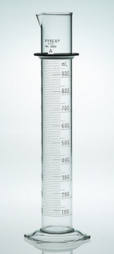 Pyrex&#174; class A double metric scale graduated cylinder, with blue enamel volume 100&#160;mL