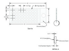 Grace Bio-Labs CultureWell&#8482; chambered coverglass wells, 50, well diam. × thickness 3&#160;mm × 1&#160;mm, well volume 3-10&#160;&#956;L