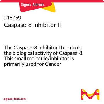 Caspase-8 Inhibitor II The Caspase-8 Inhibitor II controls the biological activity of Caspase-8. This small molecule/inhibitor is primarily used for Cancer applications.