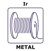 Iridium wire reel, 2m, diameter 0.15mm, as drawn, 99.9%