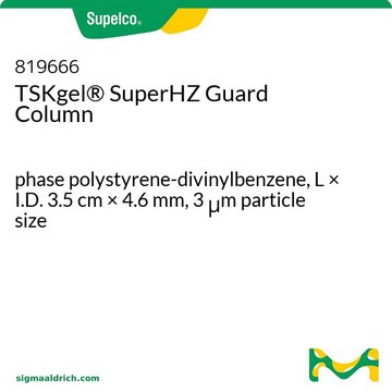 TSKgel&#174; SuperHZ Guard Column phase polystyrene-divinylbenzene, L × I.D. 3.5&#160;cm × 4.6&#160;mm, 3&#160;&#956;m particle size