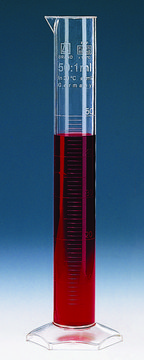 BRAND&#174; graduated cylinder, PMP, embossed scale volume 10&#160;mL, accuracy: 0.2&#160;mL