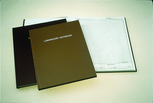 Nalgene&#174; laboratory notebooks standard paper pages, lined (5 mm spacing)