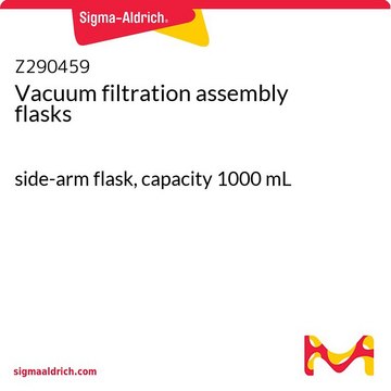 Vacuum filtration assembly flasks side-arm flask, capacity 1000&#160;mL