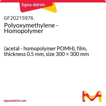 Polyoxymethylene - Homopolymer (acetal - homopolymer POMH), film, thickness 0.5&#160;mm, size 300 × 300&#160;mm