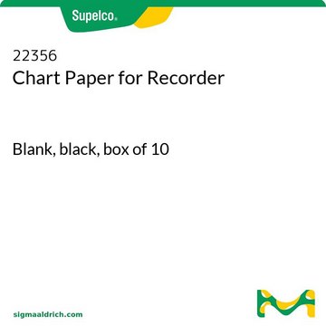 Chart Paper for Recorder Blank, black, box of 10