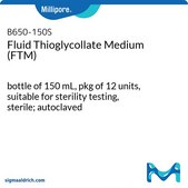 Fluid Thioglycollate Medium (FTM) with 0.5% Beef extract, bottle capacity 300&#160;mL, bottle filling volume 150&#160;mL, suitable for sterility testing, closure type, White screw cap with septum and protector, pack of 12&#160;bottles
