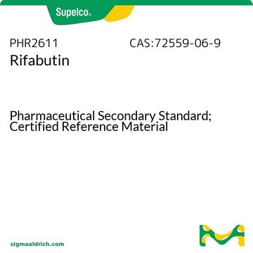 Rifabutin Pharmaceutical Secondary Standard; Certified Reference Material