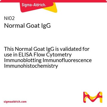 Normal Goat IgG This Normal Goat IgG is validated for use in ELISA Flow Cytometry Immunoblotting Immunofluorescence Immunohistochemistry Immunoprecipitation for the detection of Goat IgG, Non-immune.