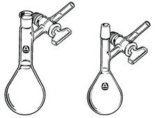 Schlenk Kjeldahl reaction and storage flask male joint: ST/NS 14/20, capacity 50&#160;mL
